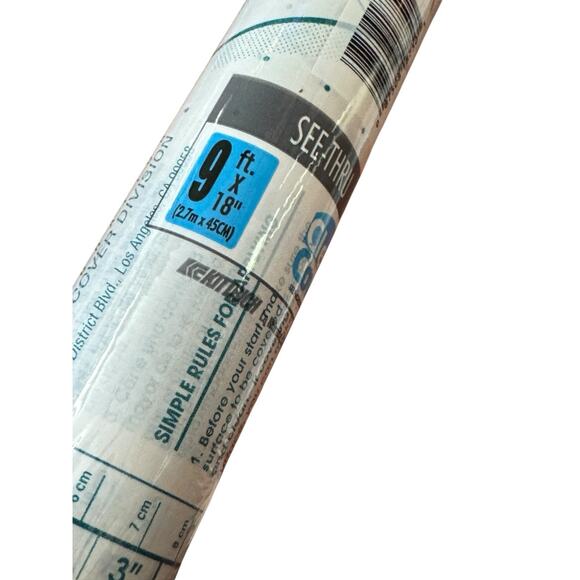 Magic Cover Clear Self Adhesive Shelf Liner Rolls (3) Kitchen Kittrich Corp NOS - Picture 4 of 4